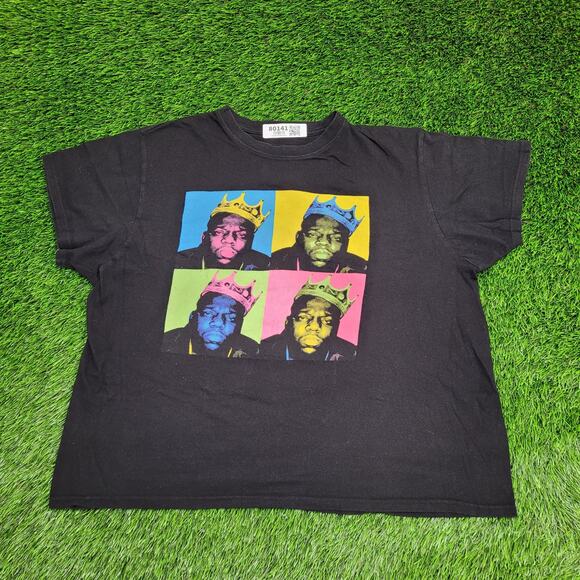 Notorious B.I.G Shirt Womens 2XL 25x25 Boxy Rapper - Picture 1 of 12
